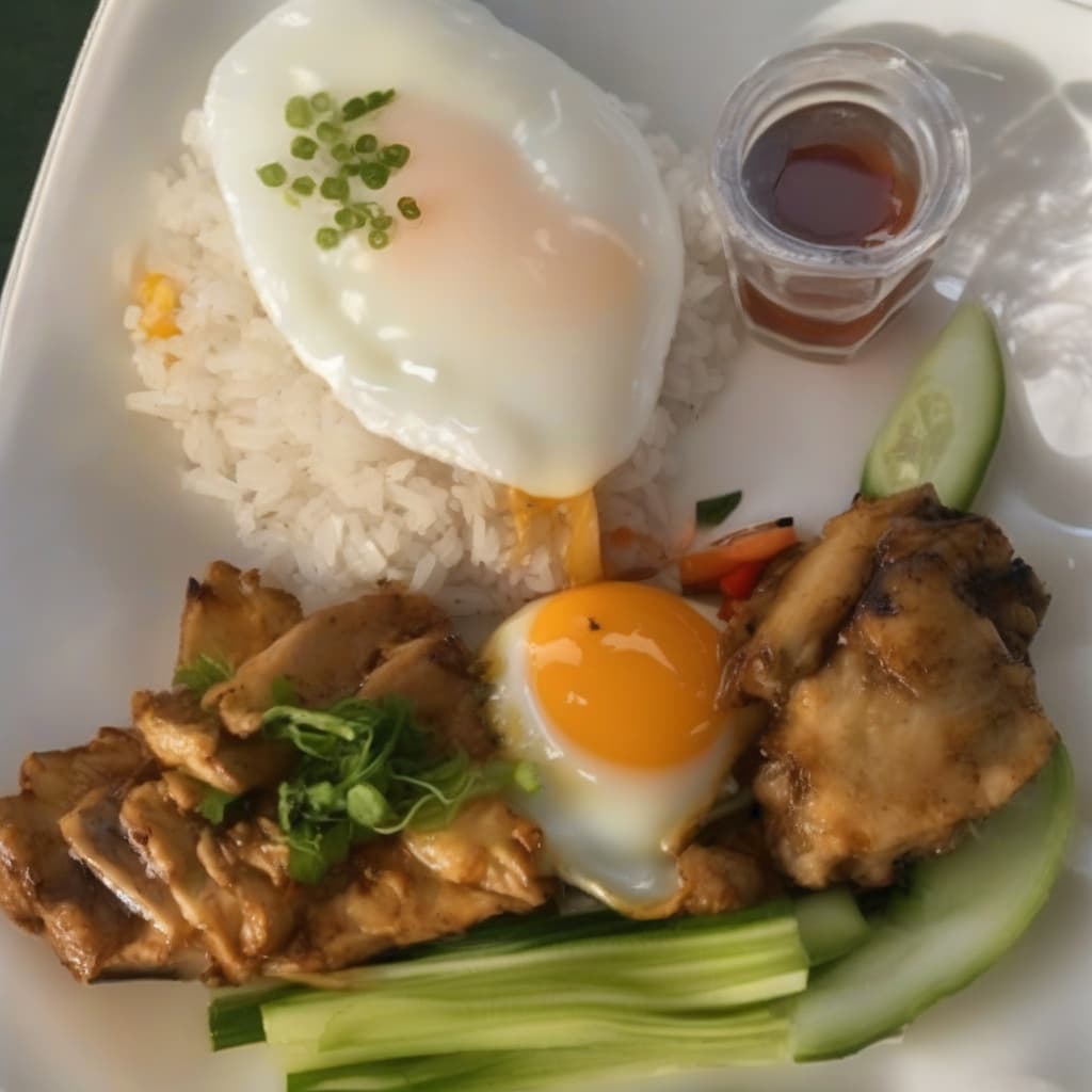 C2. Cơm Tấm Gà Nướng Ốp-La
